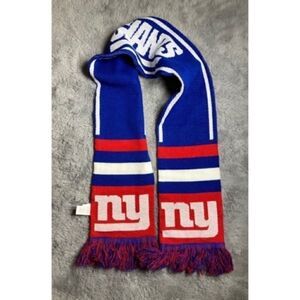 NY GIANTS knit fringe hem scarf